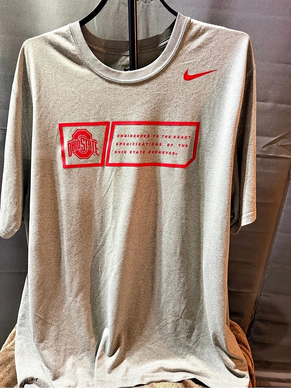 Nike Dri-FIT Ohio State Tee Gray 2x